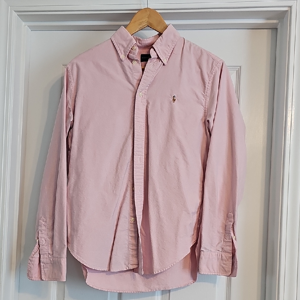Polo Ralph Lauren Women's Pink Button-Down Shirt